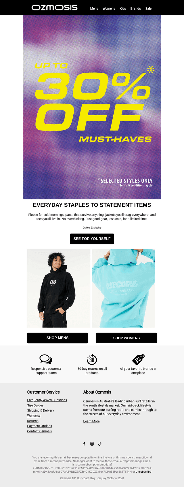 30% Off The Good Stuff
