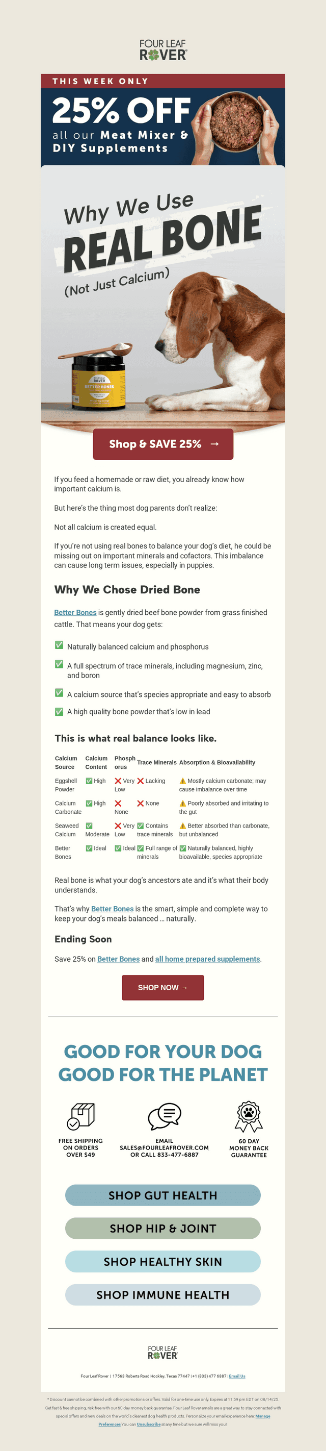 Why We Use Real Bone (Not Just Calcium)