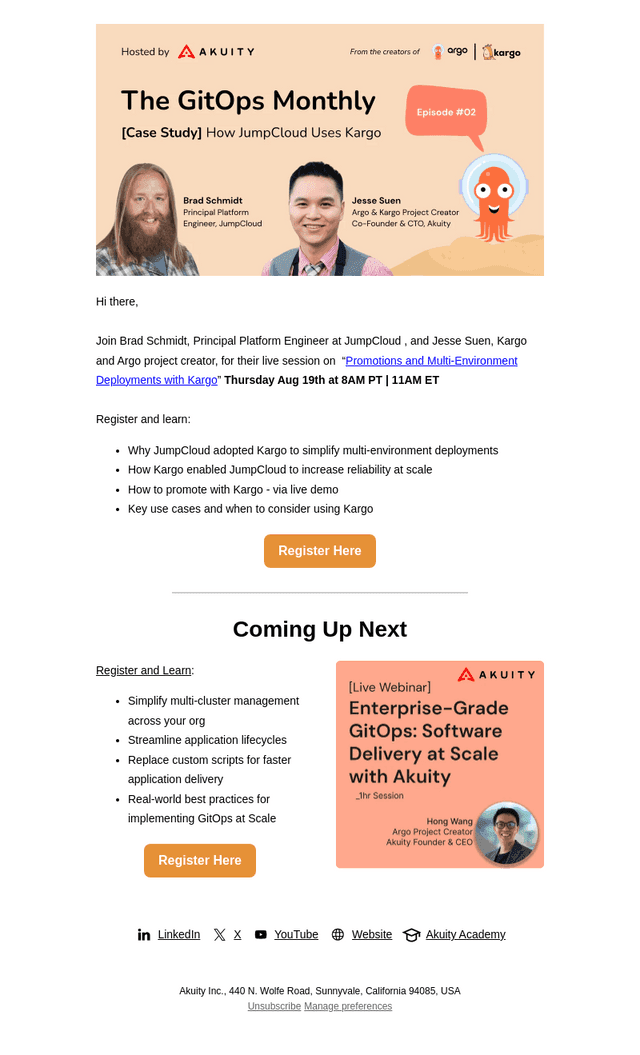 Akuity email from Tue, Aug 12, 2025