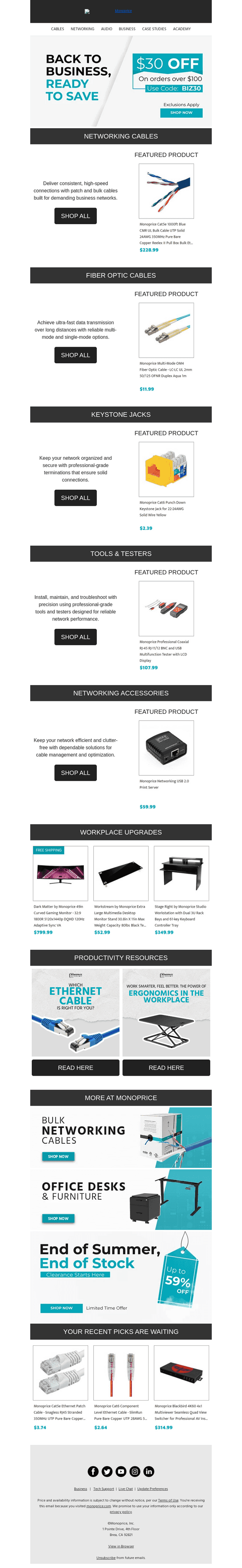 Monoprice email from Tue, Aug 12, 2025