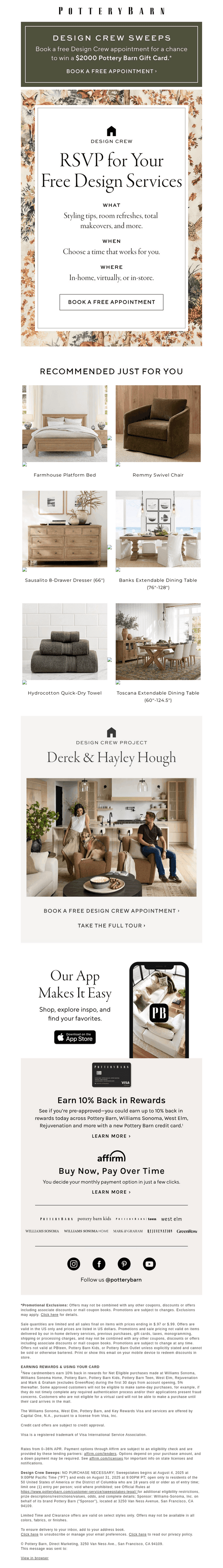 You’re invited: Free design appts ✨