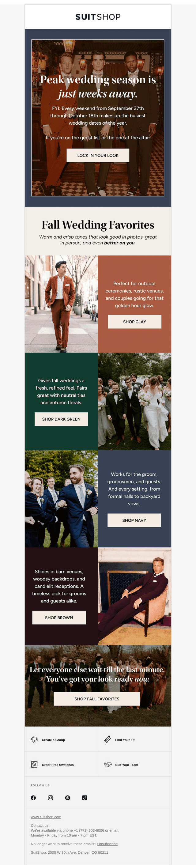 SuitShop email from Wed, Aug 13, 2025