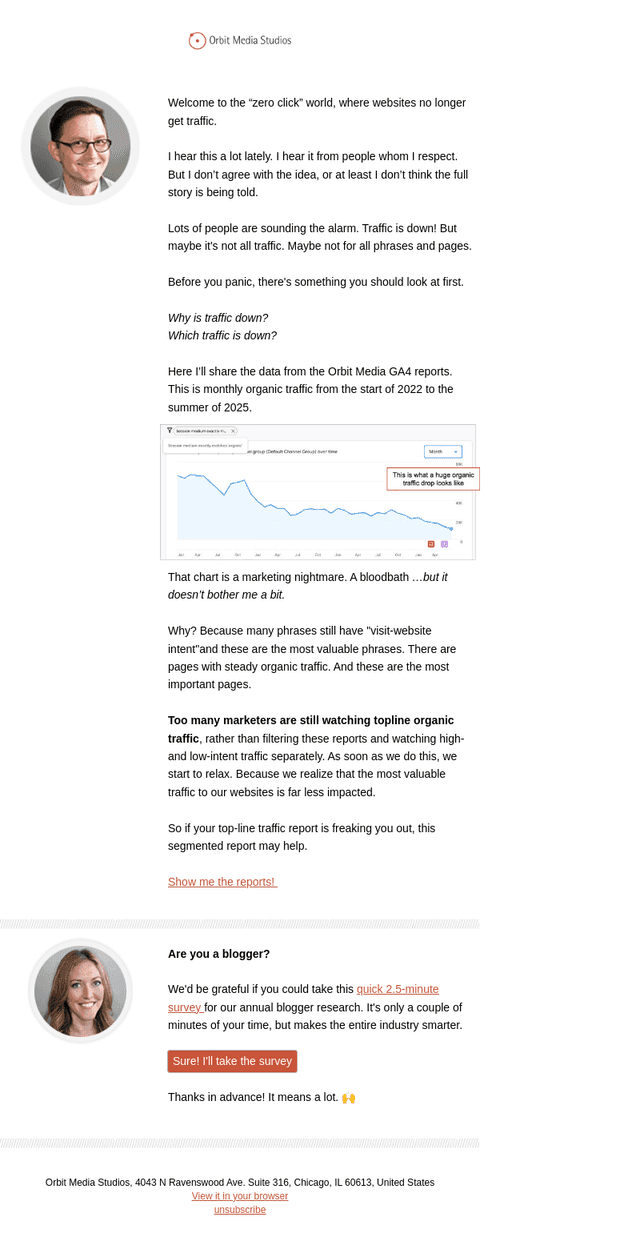 Why is my organic traffic down?