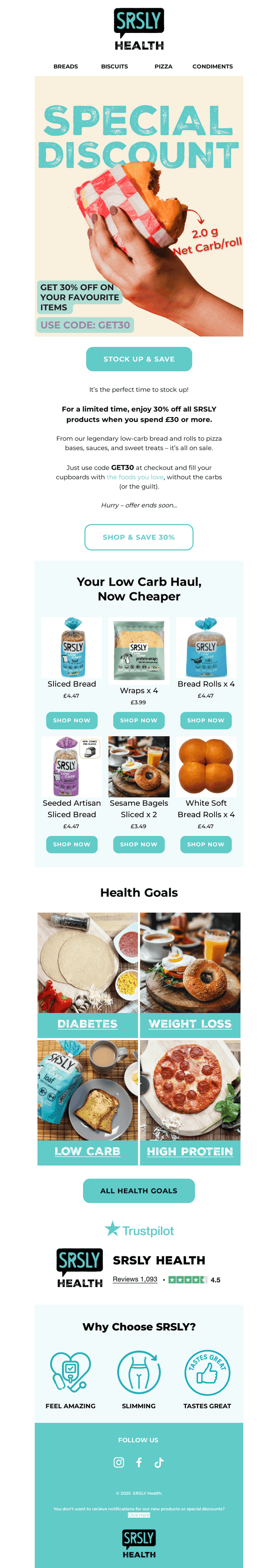 30% off orders over £30