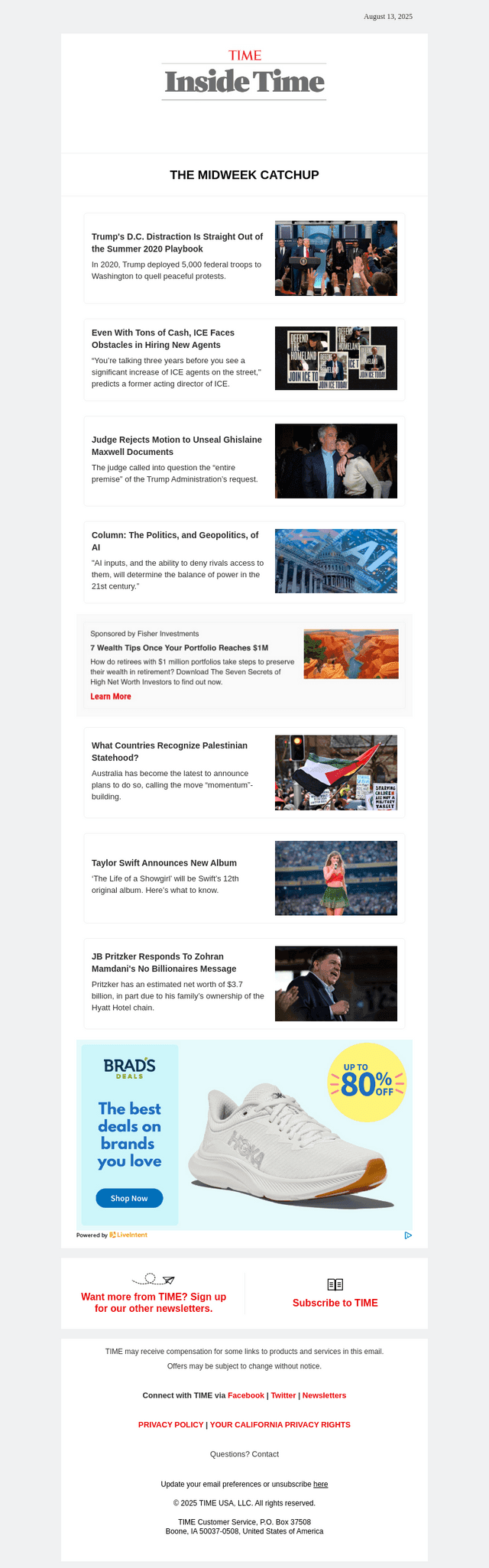 beehiiv email from Wed, Aug 13, 2025