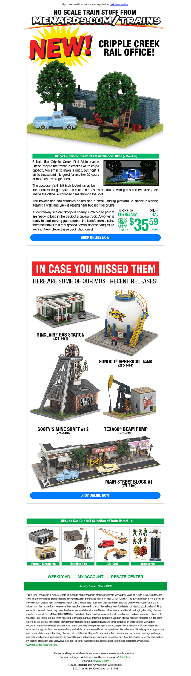 New! HO Scale Cripple Creek Rail Office!