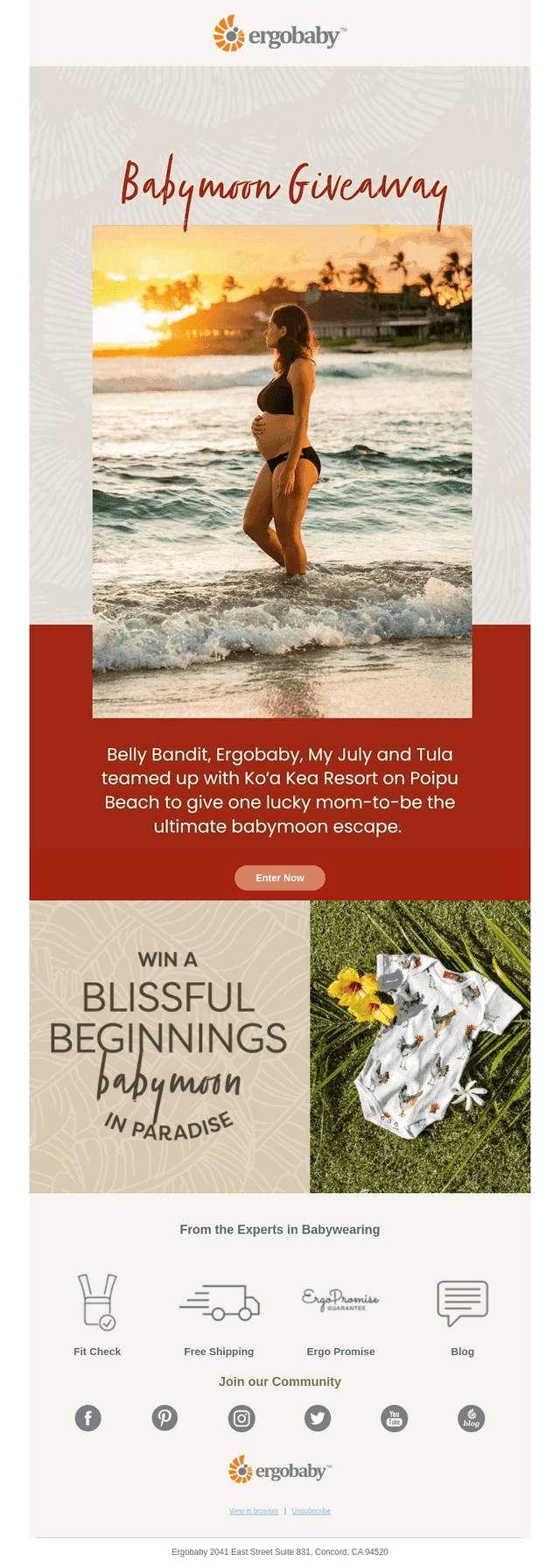 Ergobaby email from Wed, Aug 13, 2025