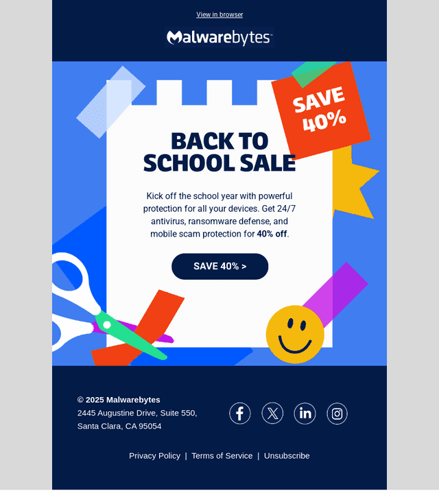 Malwarebytes email from Wed, Aug 13, 2025