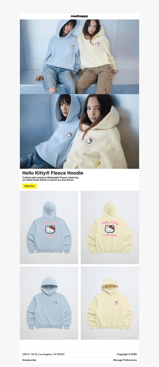 Hello Kitty Midweight Hoodie 🎀