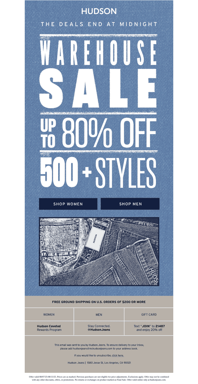 FINAL HOURS: Up to 80% OFF