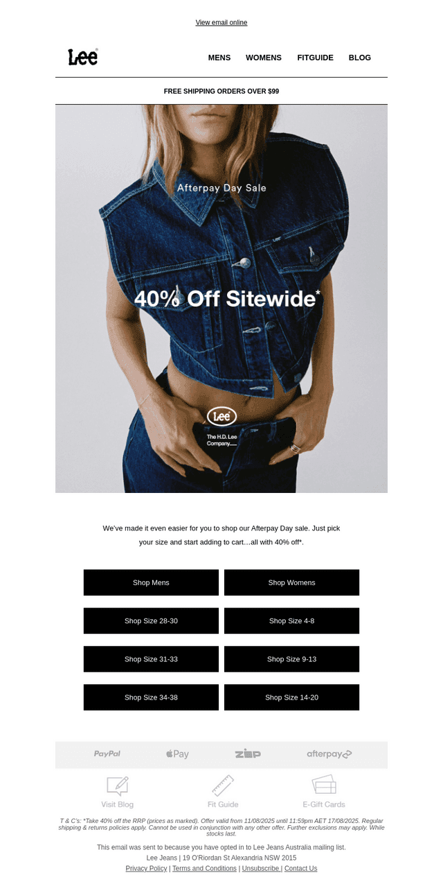 40% Off Sitewide Now
