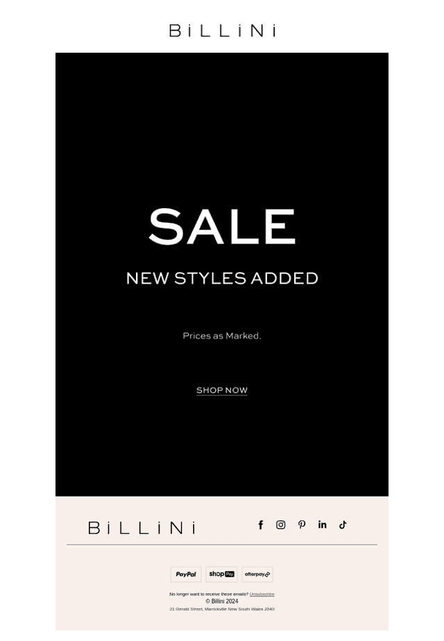 🚨 Just Dropped: SALE!