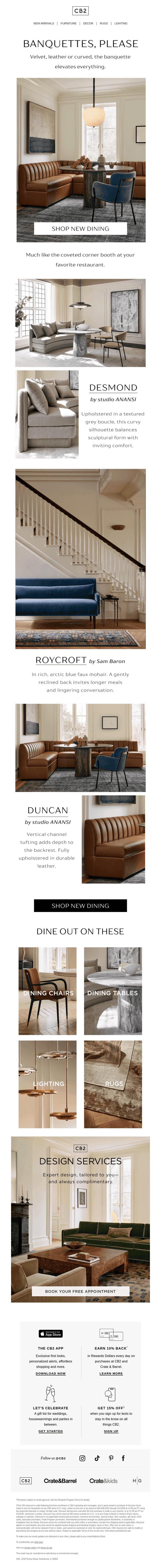 NEW IN DINING