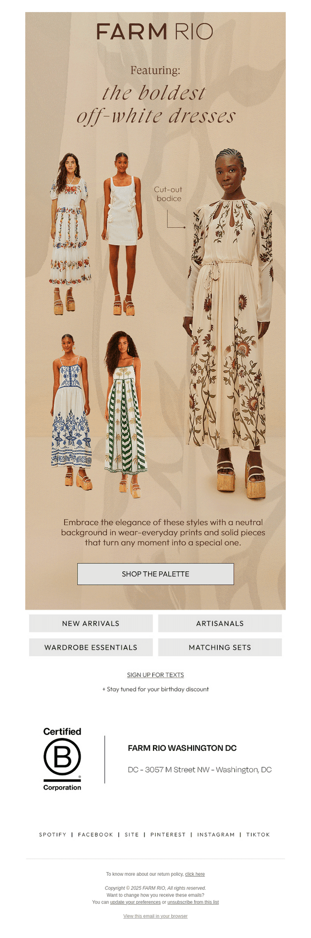 Featuring: the boldest off-white dresses