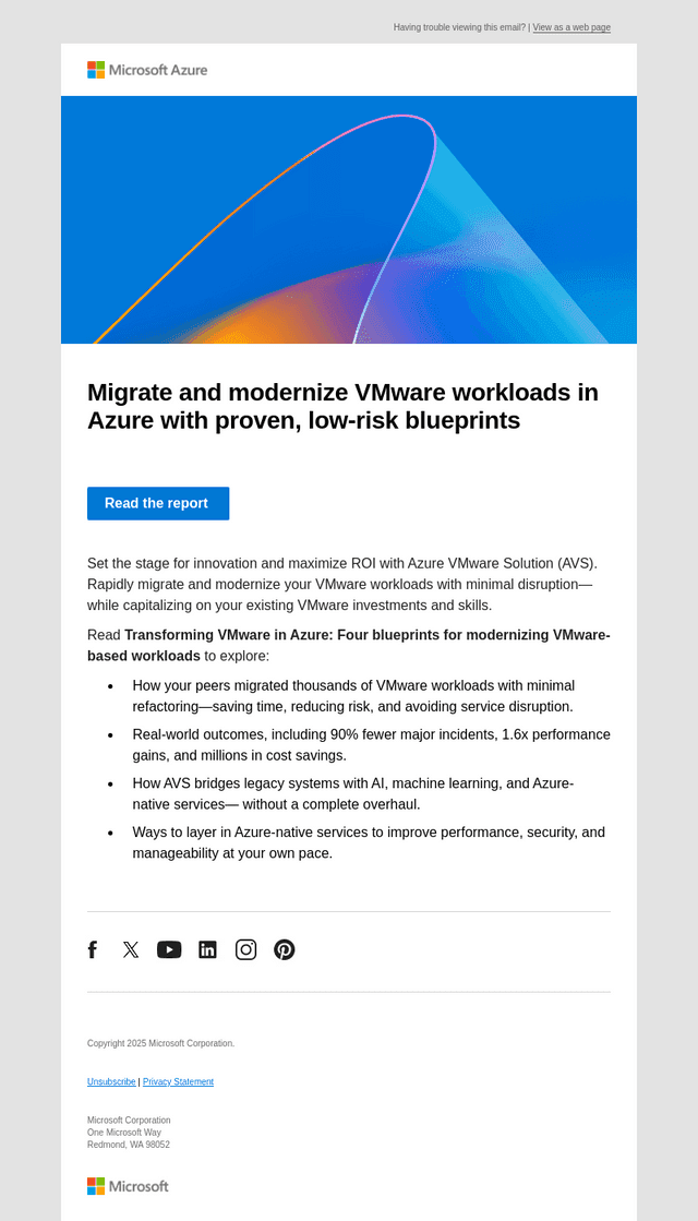 Quickly move VMware workloads to Azure—with minimal refactoring