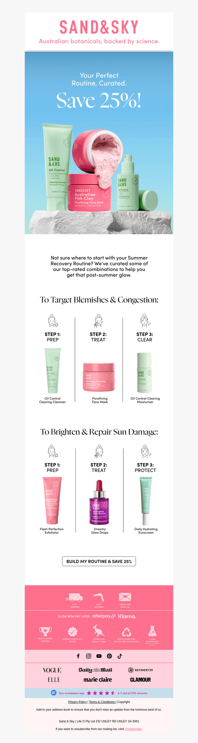 A 25% Off Routine for Your Skin Concern