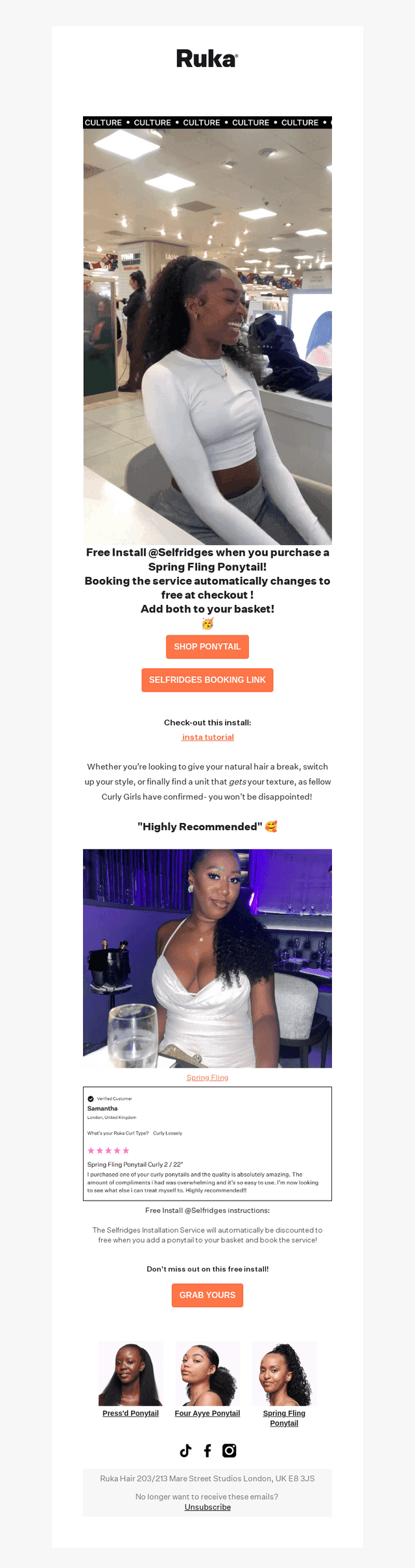 Free Ponytail Install! 🤭