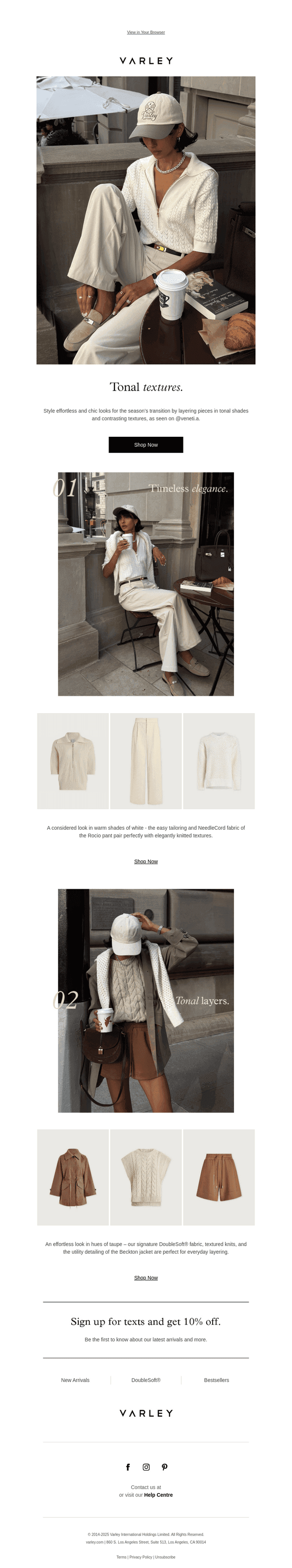 Tonal shades, contrast textures