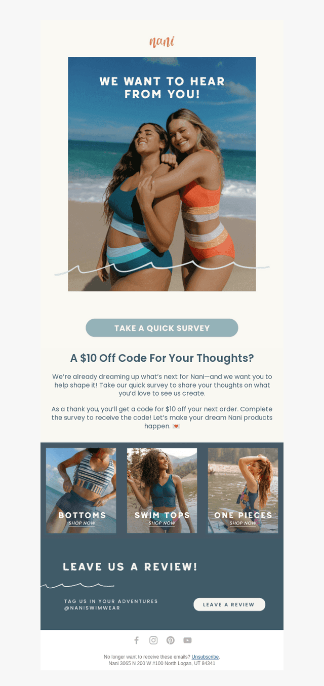 Nani Swimwear email from Fri, Aug 15, 2025