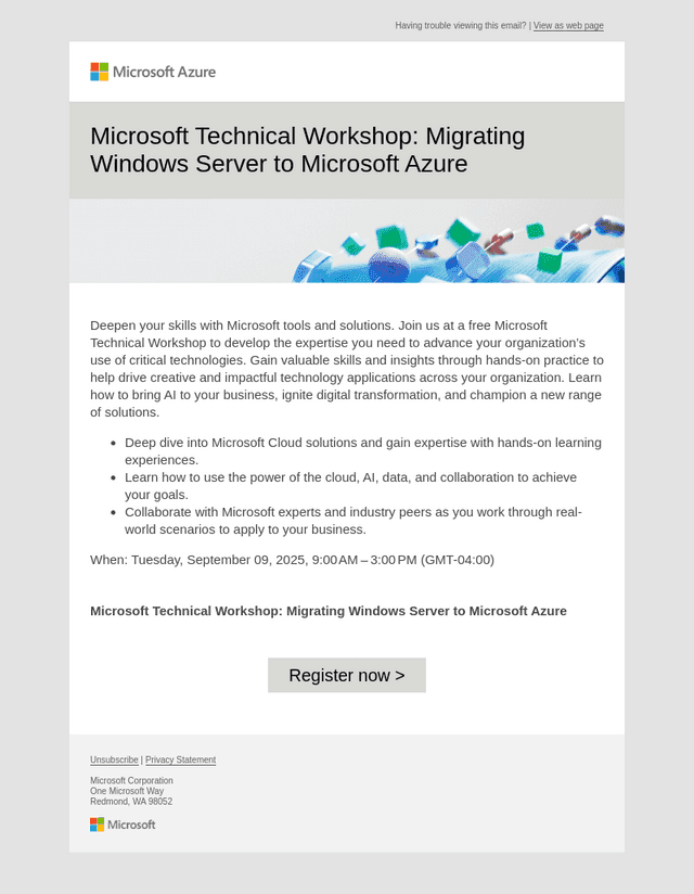 Microsoft email from Fri, Aug 15, 2025