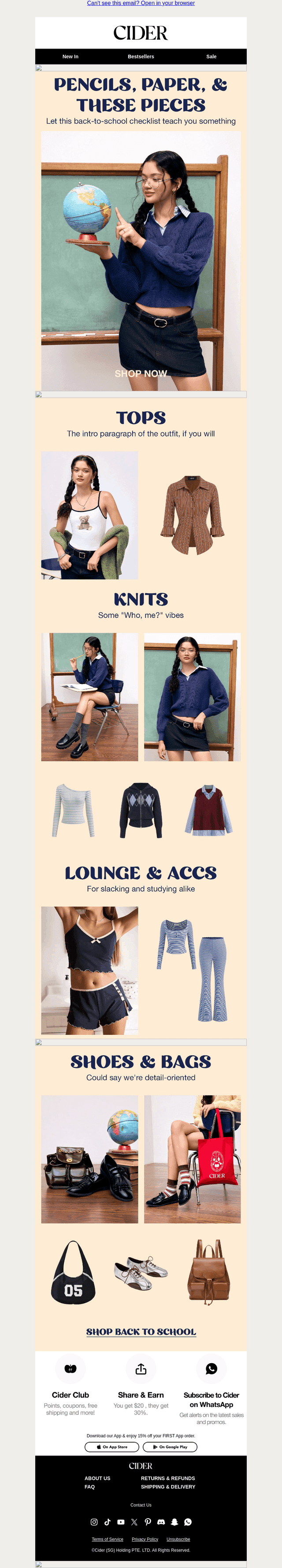 NEW IN: BACK-TO-SCHOOL CHECKLIST