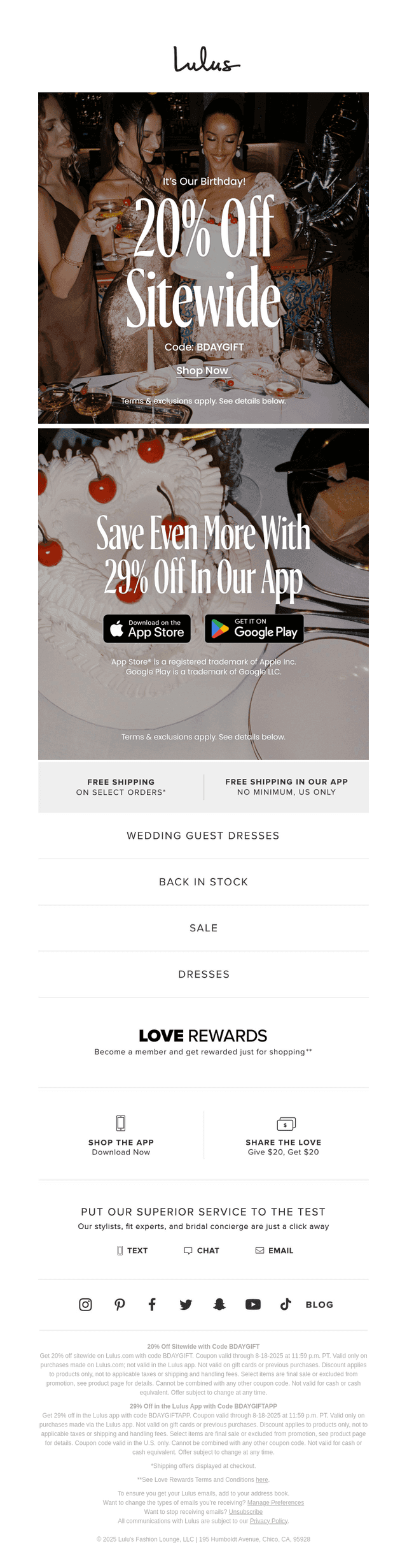 Lulus email from Sat, Aug 16, 2025