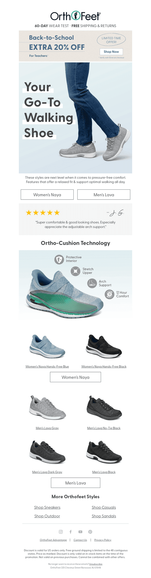 Everyday walking, made comfortably easy