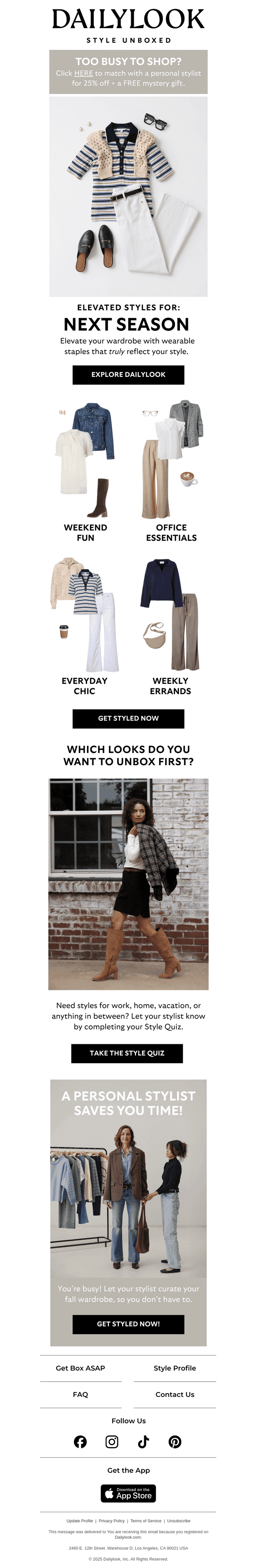 DailyLook email from Sat, Aug 16, 2025