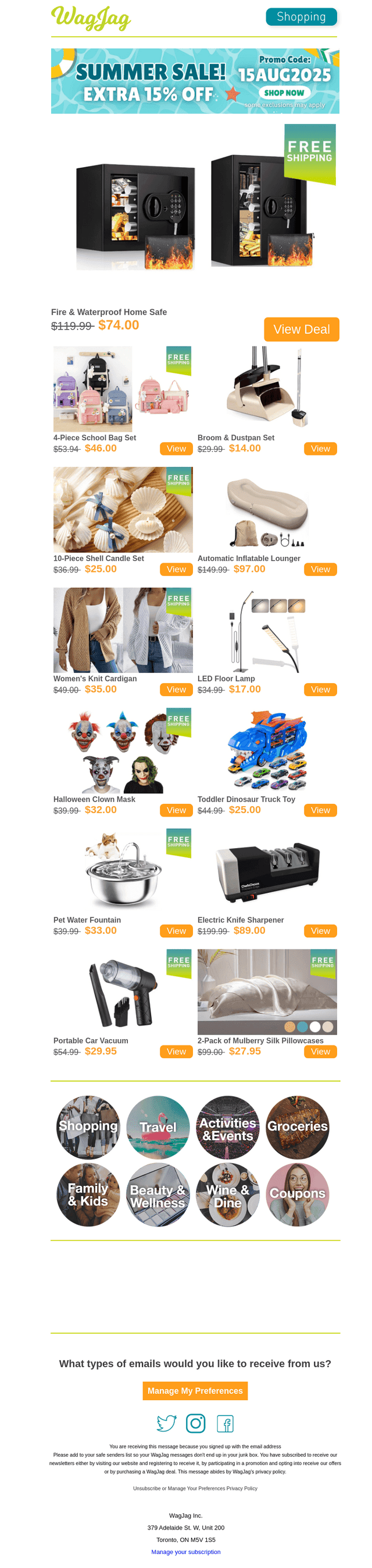 $74 for a Home Safe 🔒 Extra 15% OFF