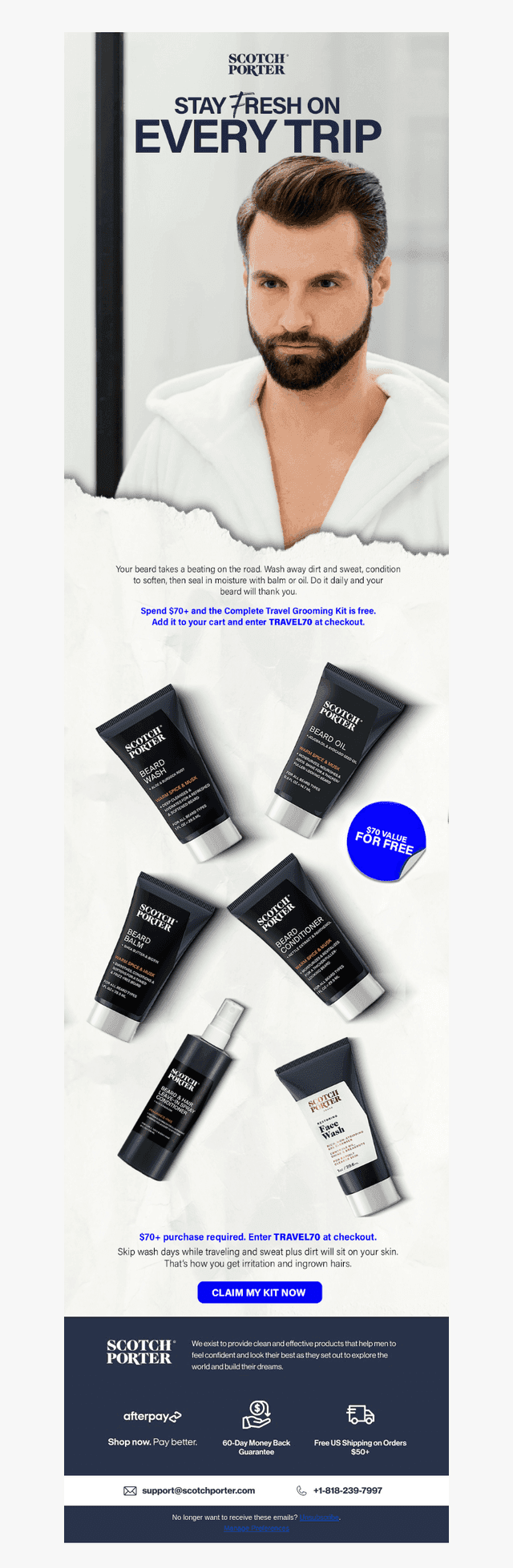 ✈️ Keep Your Beard Fresh on the Road + Free Kit