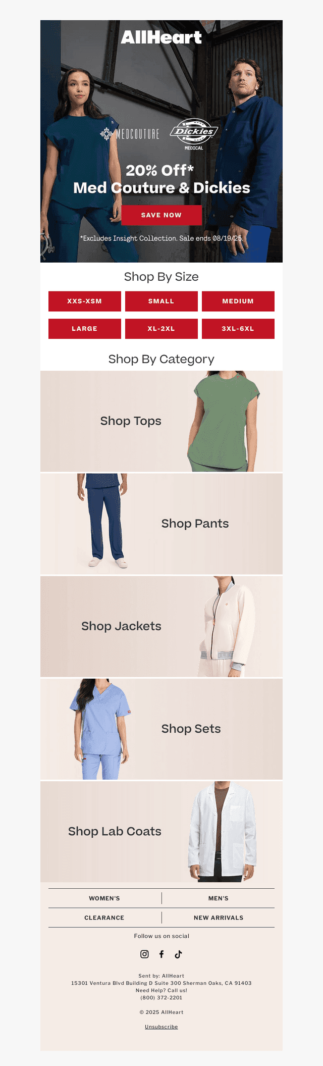 Med Couture & Dickies 20% OFF
