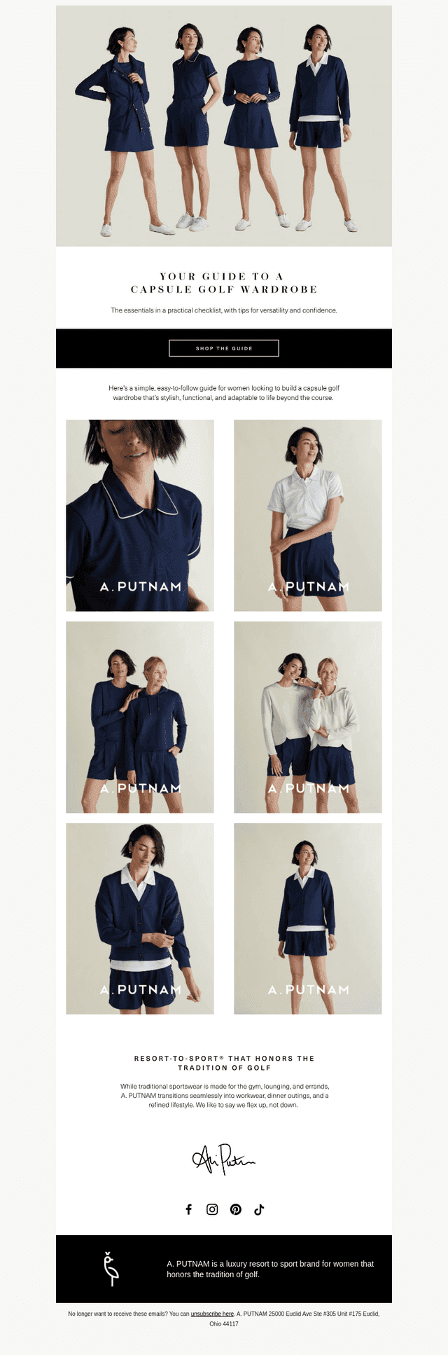 Guide to a Timeless Golf Capsule Wardrobe