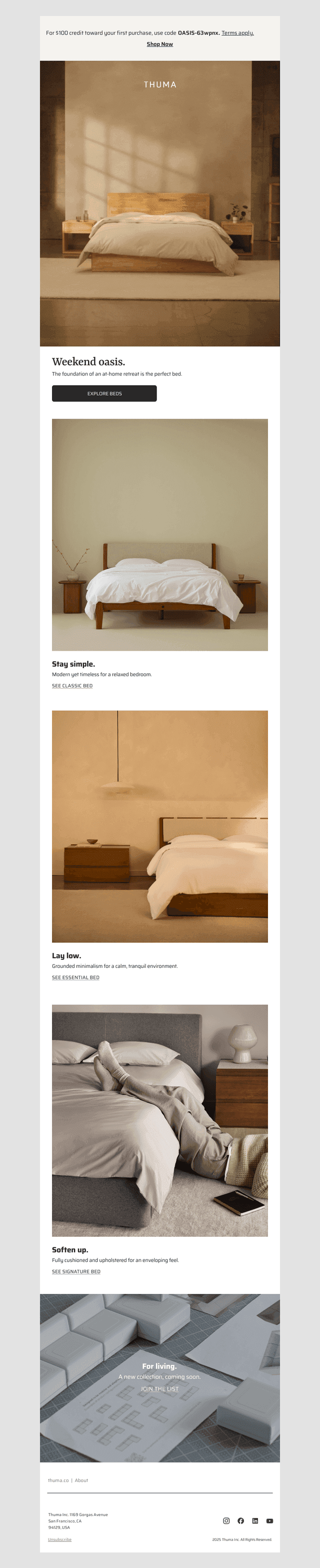New configurations now available.