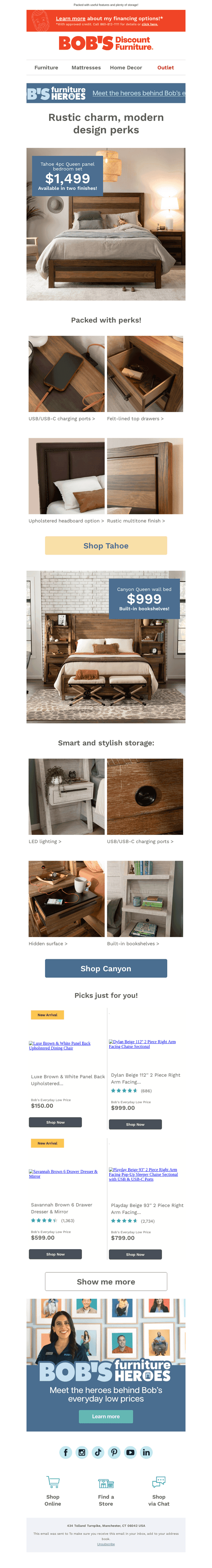 Shop now ⚡️: stylish rustic bedroom sets