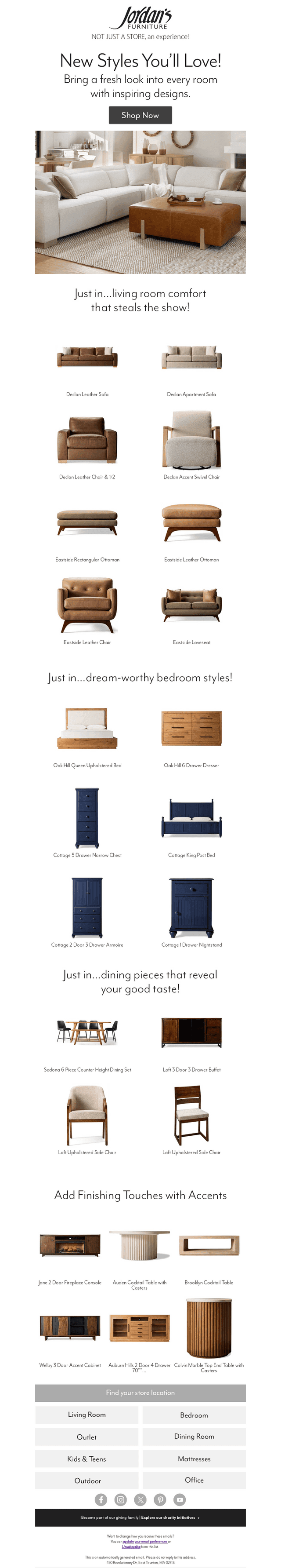 New arrivals for every space!
