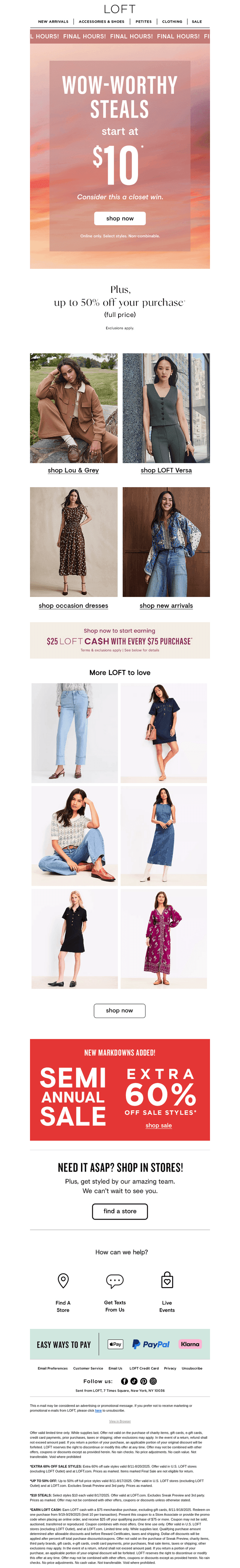 $10 steals ends tonight (!!!)