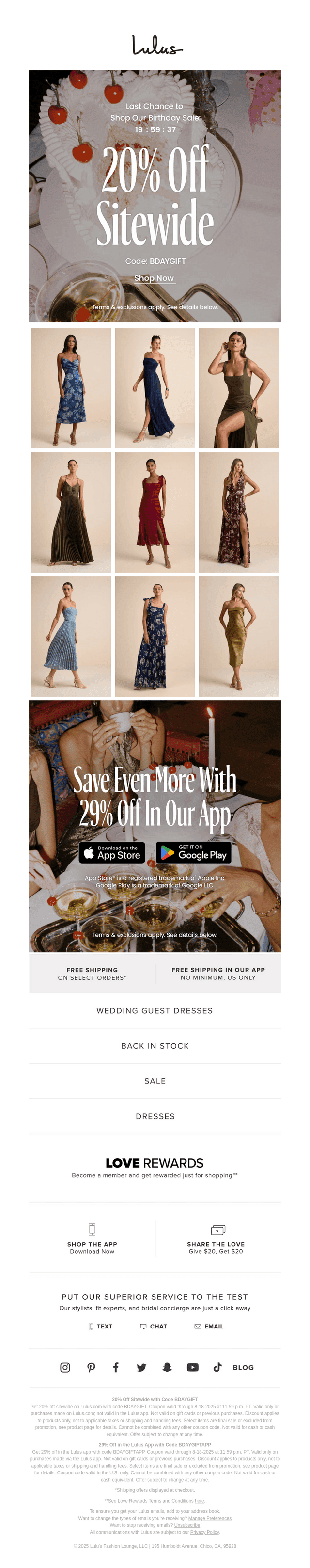 20% Off Sitewide Ends Tonight (29% Off In-App!) 🎁
