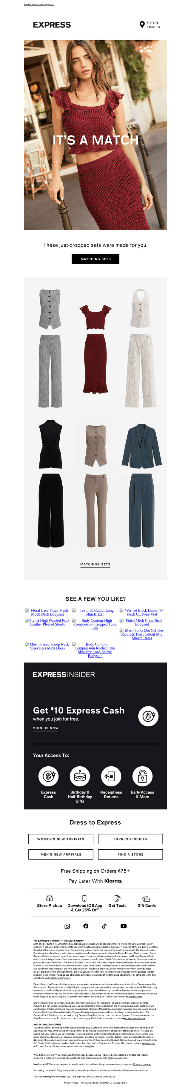 Matching sets you need now