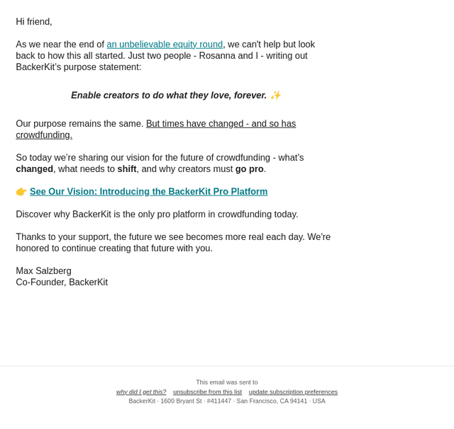 Introducing the BackerKit Pro Platform