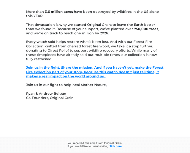 Original Grain email from Mon, Aug 18, 2025