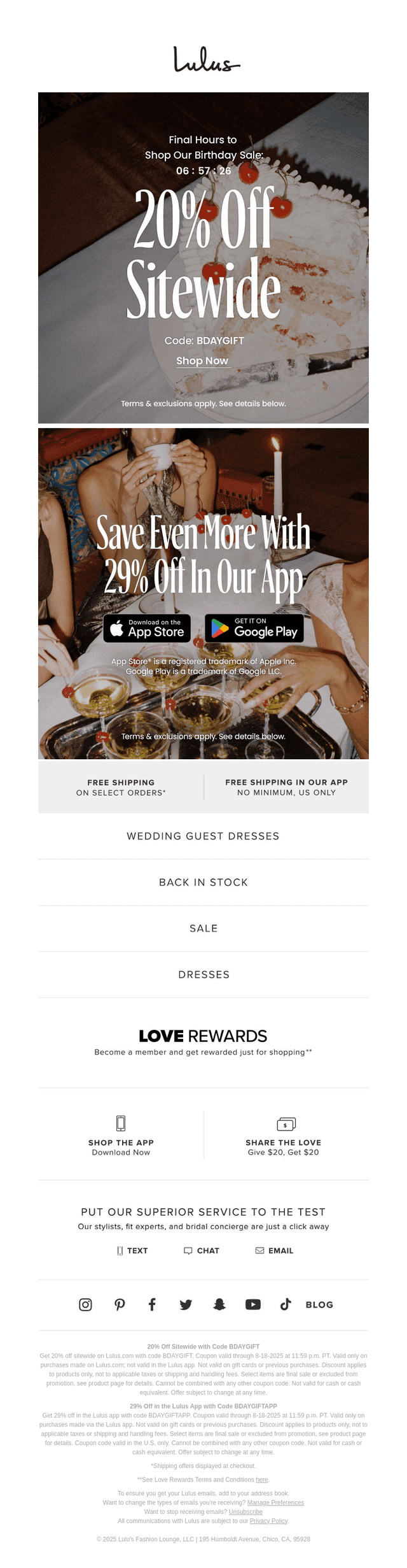 Lulus email from Tue, Aug 19, 2025