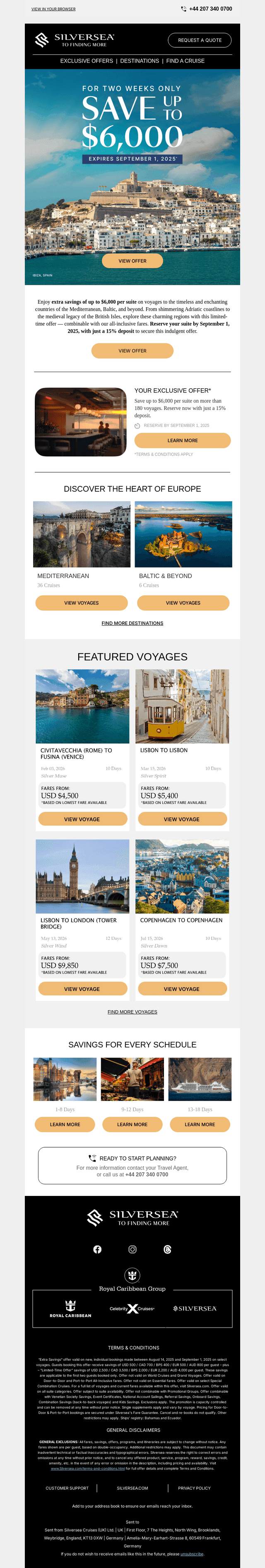 For a limited time only: Save up to $6,000