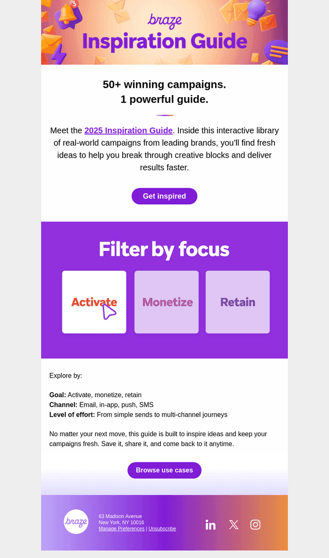 Braze email from Tue, Aug 19, 2025