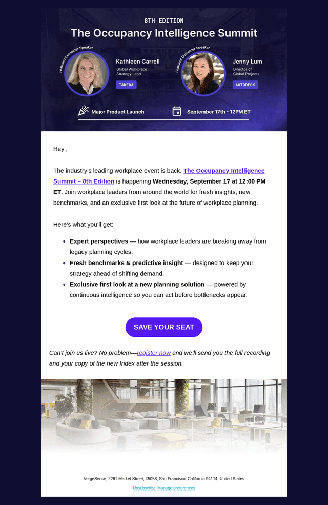 Exclusive Invite: CRE & Workplace Summit + Major Product Launch