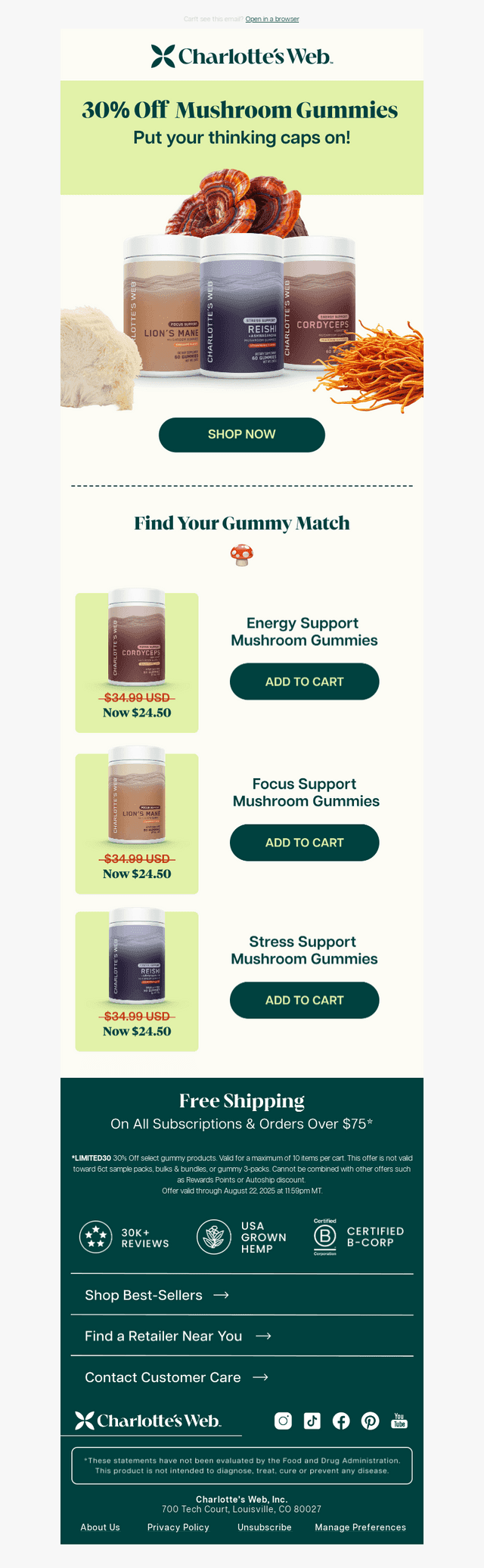 🍄 30% Off Mushroom Must-Haves