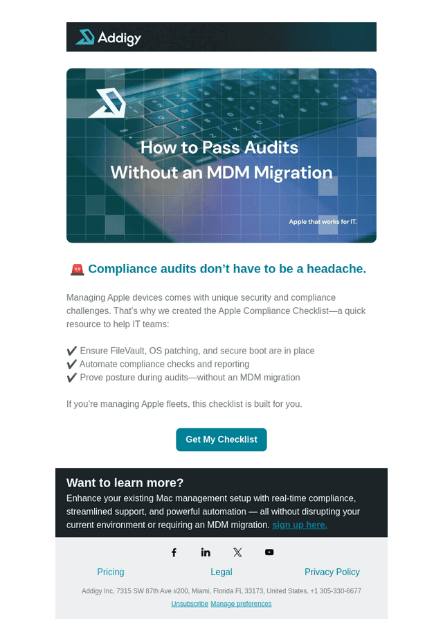 The Apple Compliance Checklist