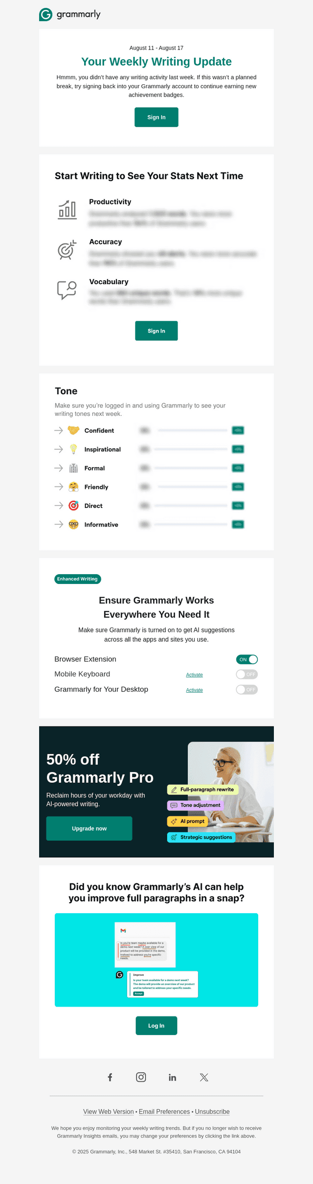 📊 See what you’ve achieved + save 50% on Pro!