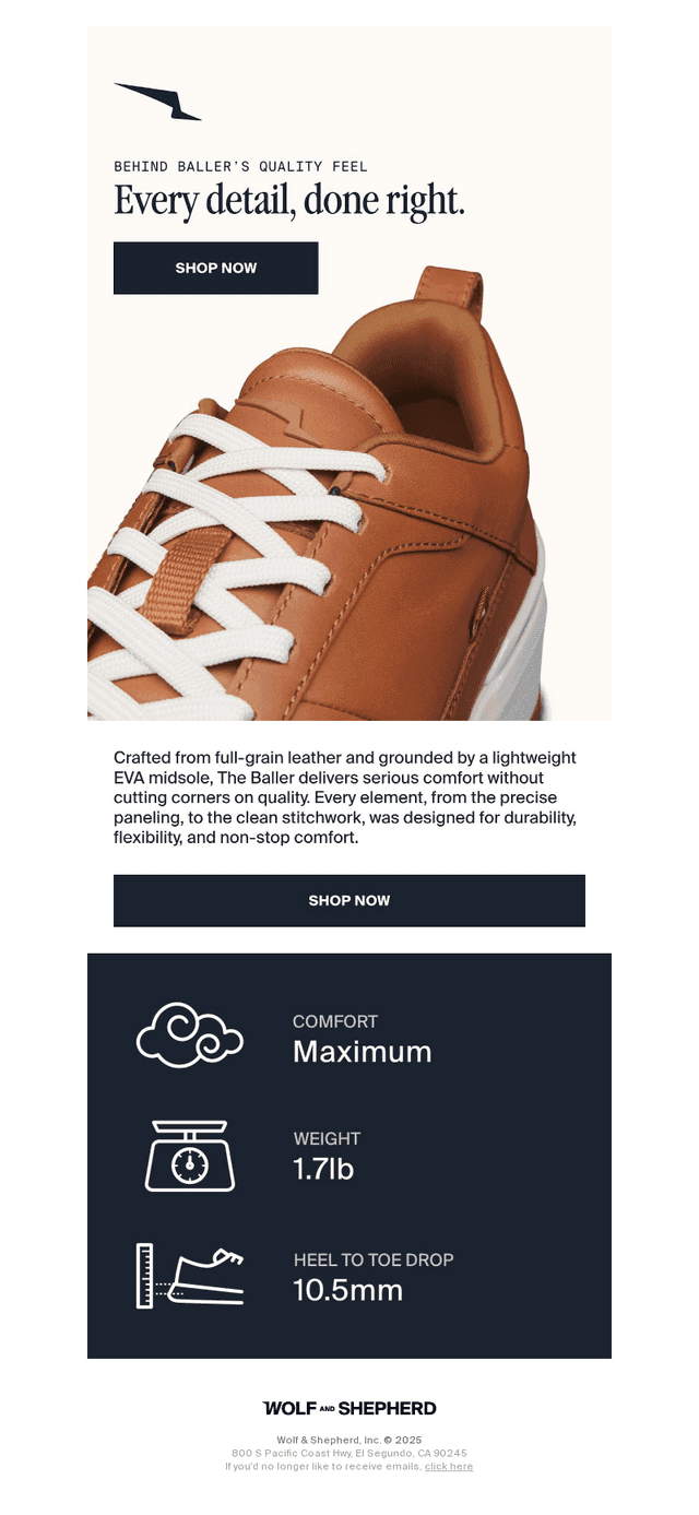 What makes the Baller feel luxe?