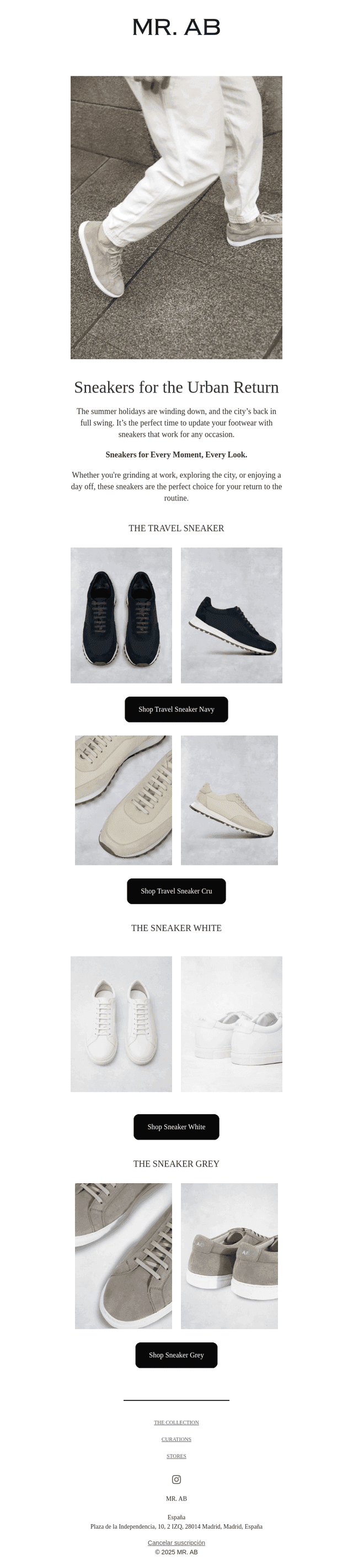 SNEAKERS FOR THE URBAN RETURN