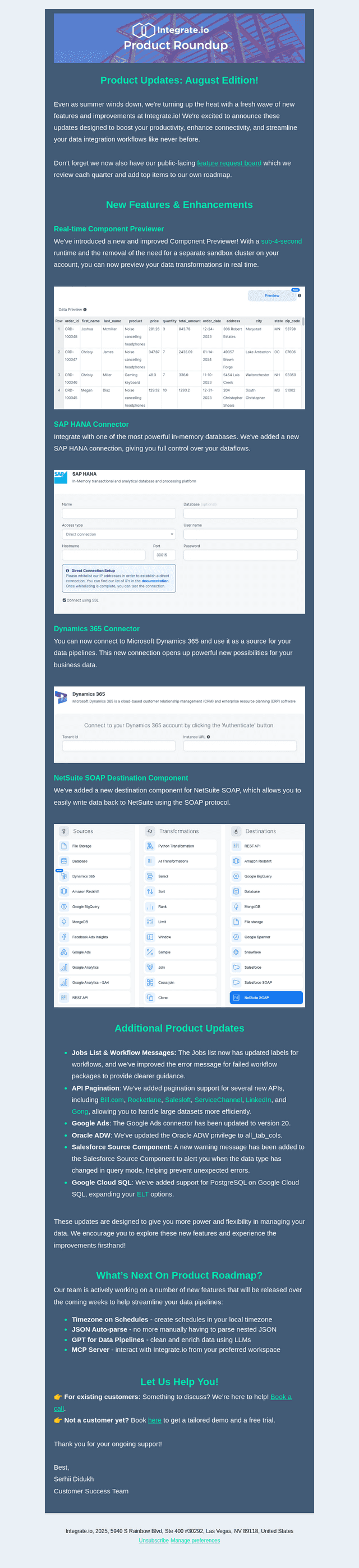 Integrate.io Product Updates: August edition!
